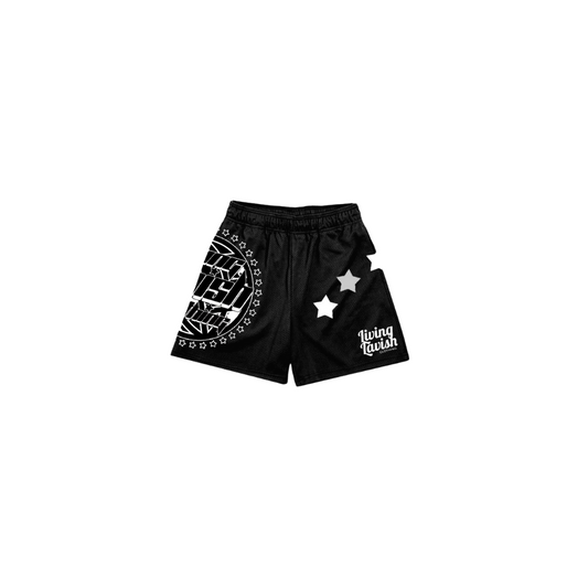 Star Globe Mesh Shorts (black)